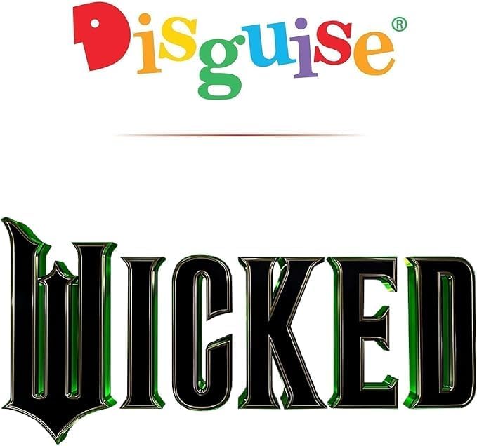 Wicked Elphaba Kids Fancy Dress, Includes Detailed Hat and Outfit with Mesh Cape, Officially Licensed, Comfortable and Detailed Design, Inspired by Elphaba's Classic Look, for Ages 3-4, 4-6, 7-8 Years