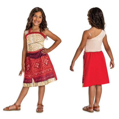 Disney Moana 2 Fancy Dress for Kids, Officially Licensed Moana Costume, Intricate Printed Details, Inspired by Moana 2 Movie, 3-4, 4-6 and