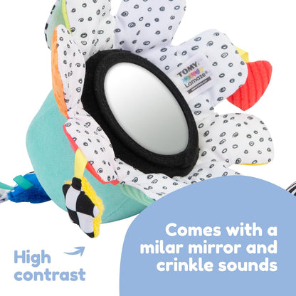 LAMAZE Soothing Salty Sam, Musical Baby Plush Toy with Gentle Sounds and Soft Textures, Sensory Development Toy with Tummy Time Support, Soothing Companion for Newborns and Infants, From Birth
