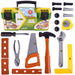 John Deere 18 Piece Deluxe Tool Box – Construction Playset with Tape Measure and More Tools