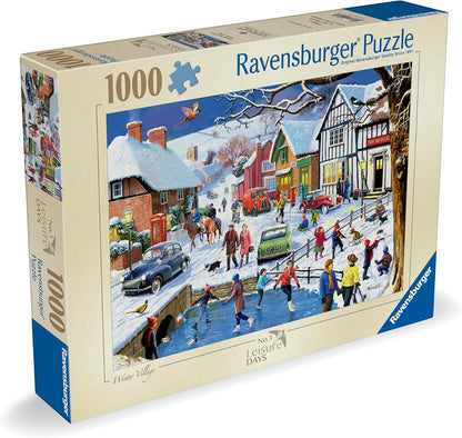 Ravensburger Leisure Days No.3 The Winter Village 1000 Piece Jigsaw Puzzles for Adults and Kids Age 12 Years Up