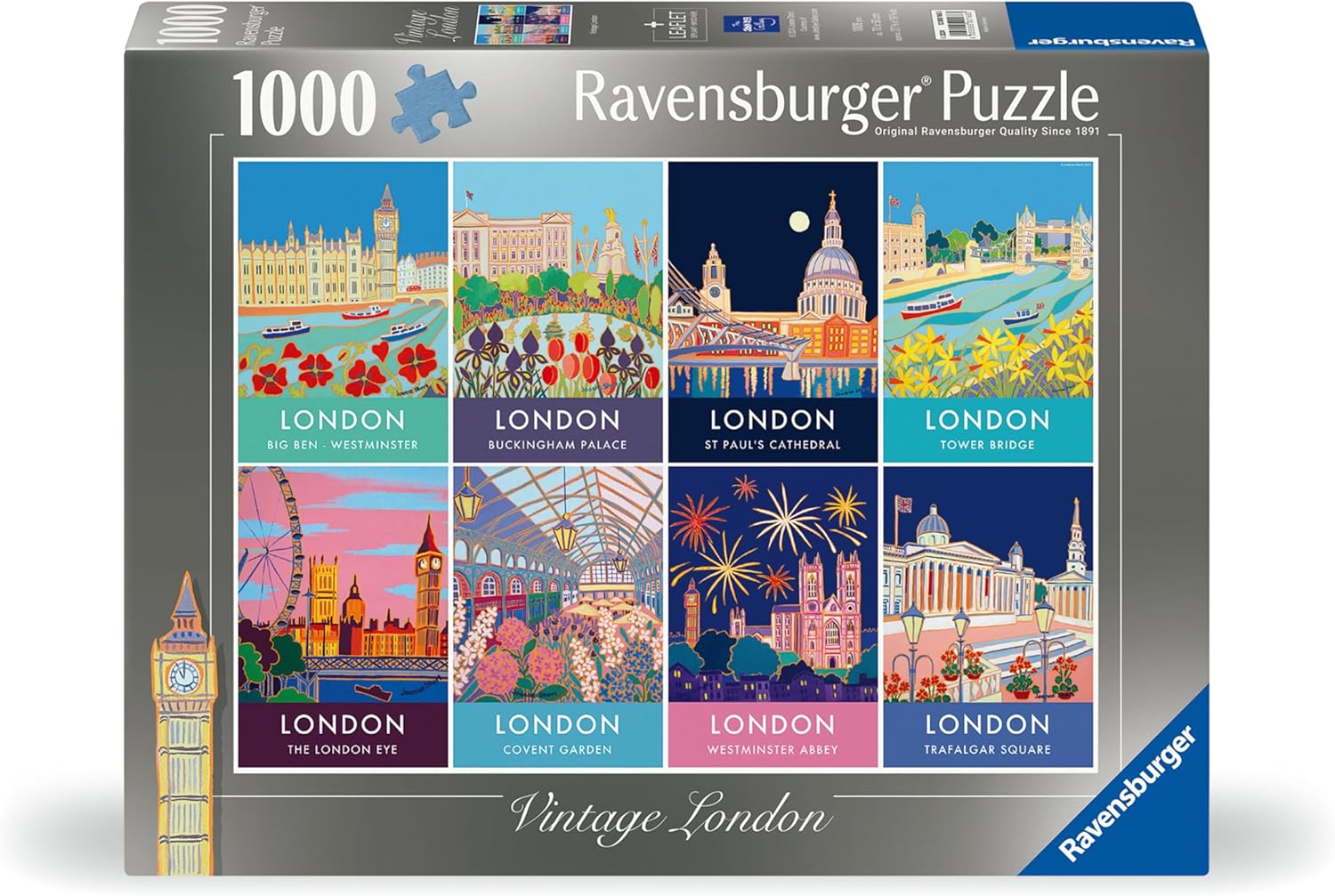 Ravensburger Vintage London Iconic 1000 Piece Jigsaw Puzzles for Adults and Kids Age 12 Years Up