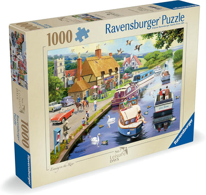 Ravensburger Leisure Days No.7 Evening on the River 1000 Piece Jigsaw Puzzles for Adults and Kids Age 12 Years Up