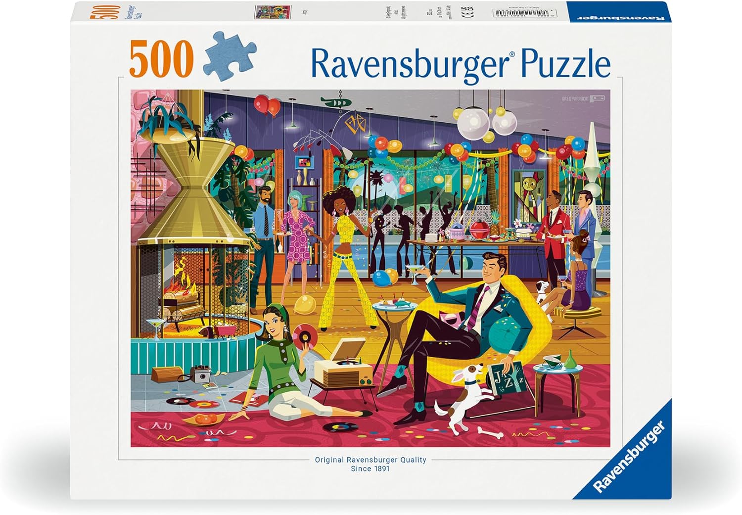 Ravensburger Jazzy! Party Time 500 piece Jigsaw Puzzle for Adults and Kids Age 10 and Up