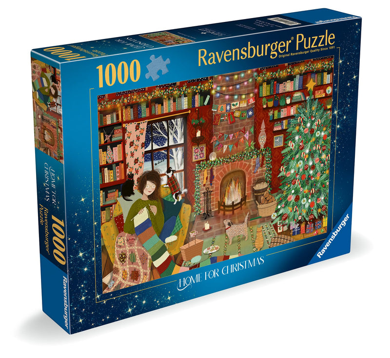 Ravensburger Home for Christmas 1000 piece Jigsaw Puzzle for Adults and Kids Age 12 and Up