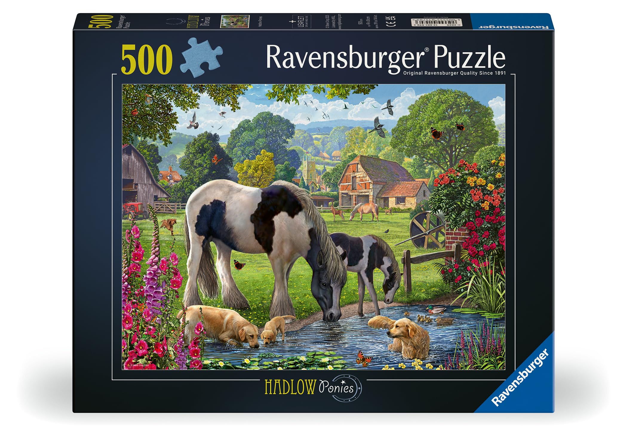 Ravensburger Hadlow Ponies 500 piece Jigsaw Puzzle for Adults and Kids Age 10 and Up