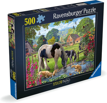 Ravensburger Hadlow Ponies 500 piece Jigsaw Puzzle for Adults and Kids Age 10 and Up