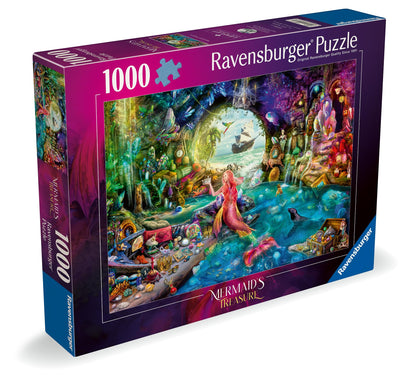 Ravensburger Mermaids Treasure 1000 piece Jigsaw Puzzle for Adults and Kids Age 12 and Up
