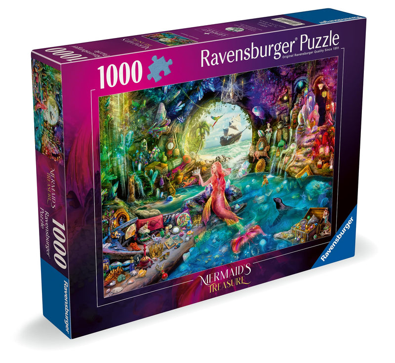 Ravensburger Mermaids Treasure 1000 piece Jigsaw Puzzle for Adults and Kids Age 12 and Up