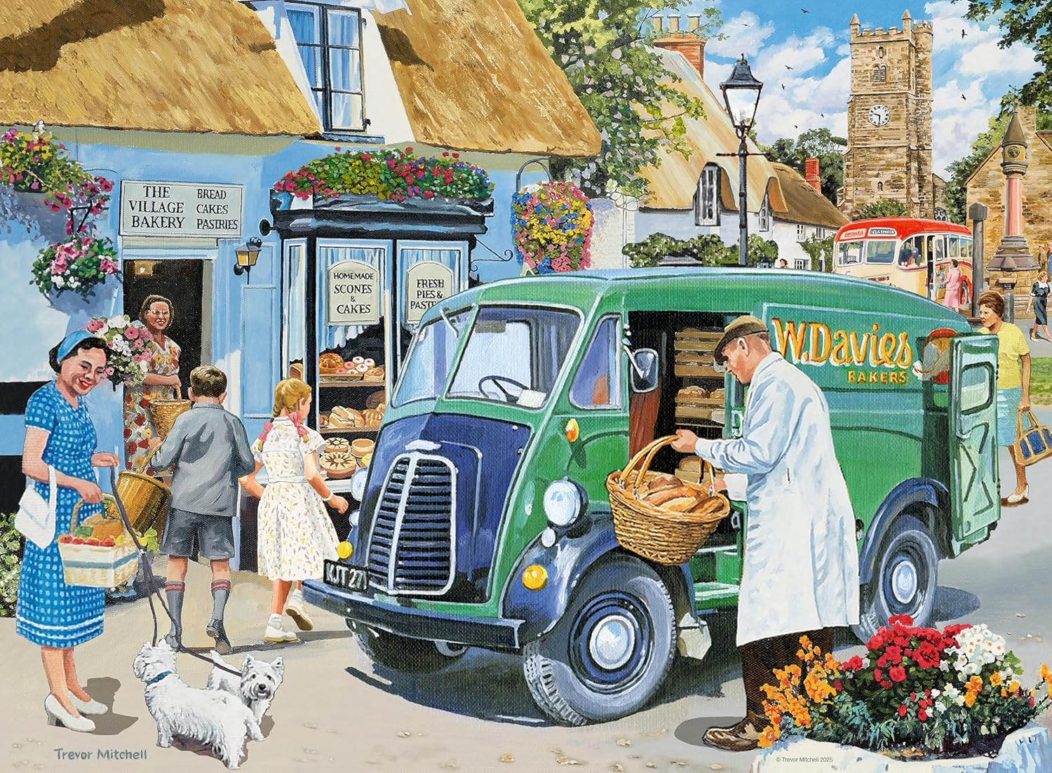 Ravensburger Happy Days No 9, Village Life 4x 500 piece Jigsaw Puzzle for Adults and Kids Age 10 and Up