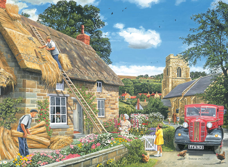 Ravensburger Happy Days No 9, Village Life 4x 500 piece Jigsaw Puzzle for Adults and Kids Age 10 and Up