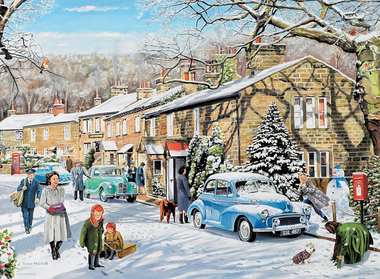 Ravensburger Happy Days No 9, Village Life 4x 500 piece Jigsaw Puzzle for Adults and Kids Age 10 and Up
