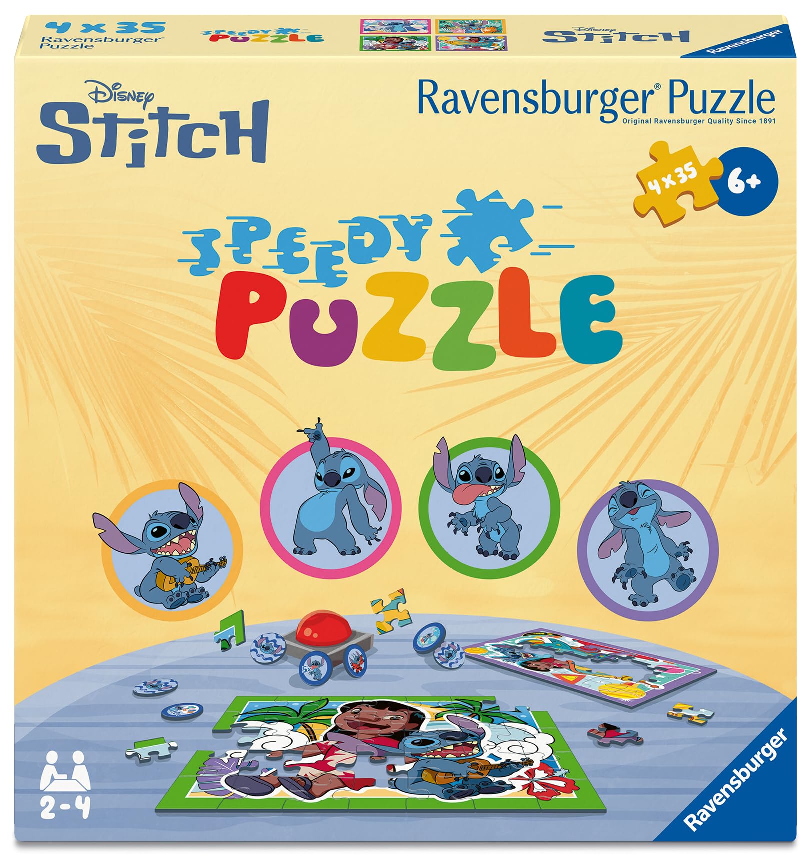 Ravensburger Speedy Puzzle Stitch 4x 35 piece Jigsaw Puzzles for Kids Age 6 Years Up Gifts for Kids