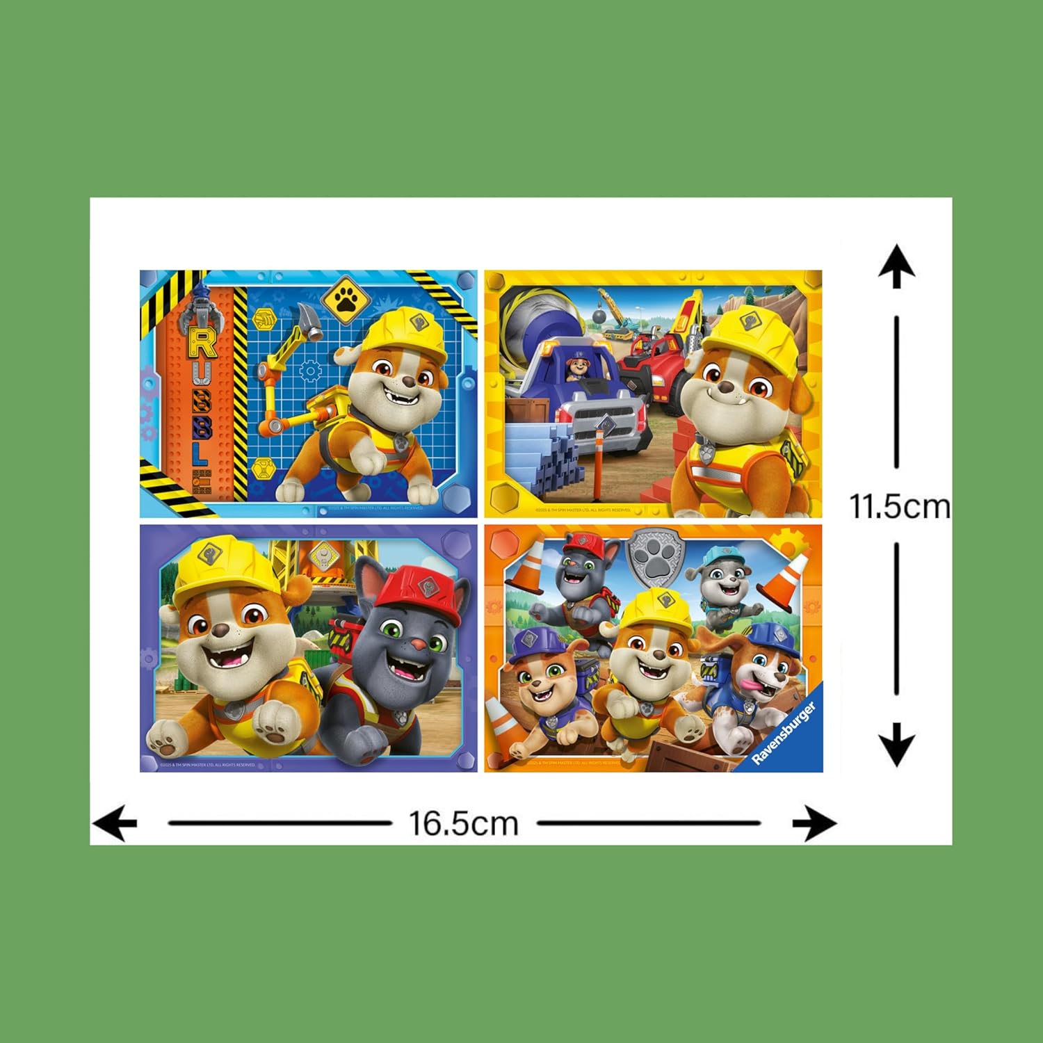 Ravensburger Rubble & Crew 4 in a Box (12, 16, 20, 24 piece) Jigsaw Puzzles - Hard at work for Kids Age 3 Years Up 1+ Players Gifts for Children