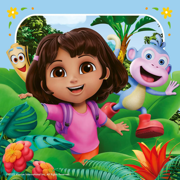 Ravensburger Dora Ready to Party 3 x 49 piece Jigsaw Puzzles - for Kids Age 5 Years Up - 147 Pieces 1+ Players Gifts for Children