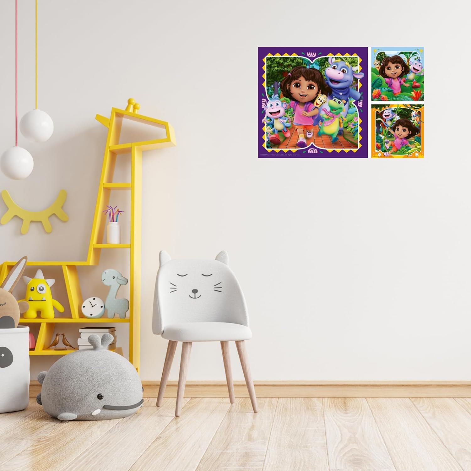 Ravensburger Dora Ready to Party 3 x 49 piece Jigsaw Puzzles - for Kids Age 5 Years Up - 147 Pieces 1+ Players Gifts for Children
