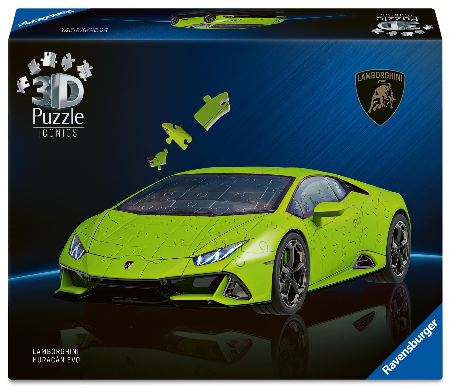 Ravensburger Iconics Lamborghini Huracan, 108 piece 3D Jigsaw Puzzle for Adults and Kids Age 8+ Years Up