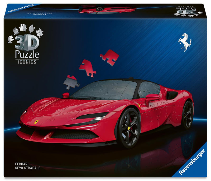 Ravensburger Iconics Ferrari Stradale, 108 piece 3D Jigsaw Puzzle for Adults and Kids Age 8+ Years Up