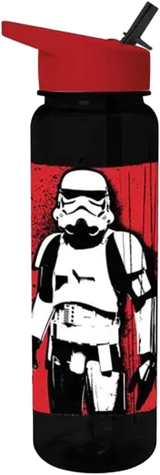 Star Wars Stormtrooper Plastic Drinks Bottle – Fun, Practical, and Lightweight Reusable Bottle with Classic Stormtrooper Design, Great for Star Wars Fans and Convenient Everyday Use