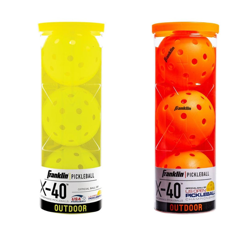 Franklin Outdoor X-40 Pickleball Pack of 3 Ember Pack of 3 Ember