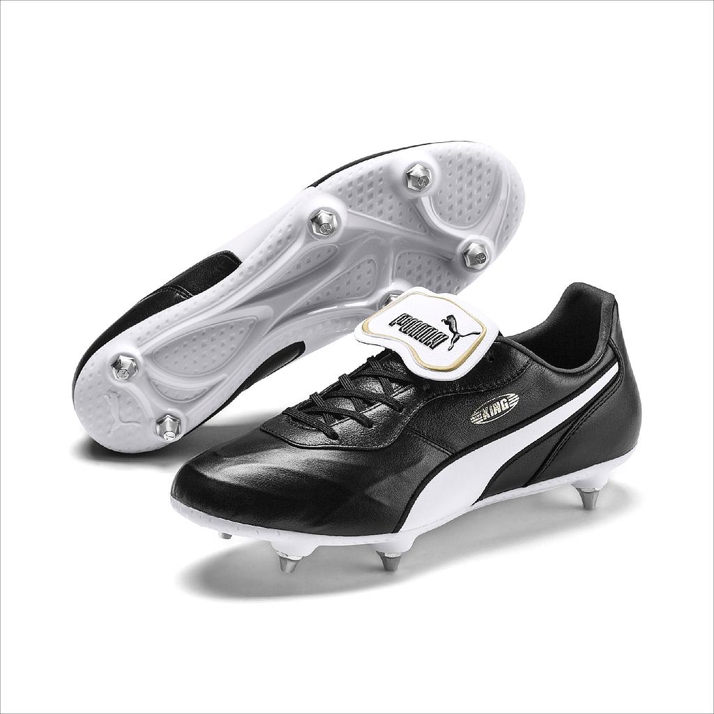 Puma King Top SG Football Boot 8 Black/White 8 Black/White