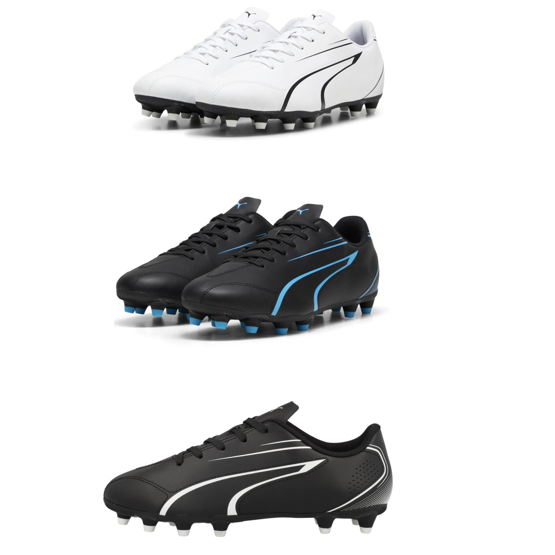 Puma Vitoria FG/AG Football Boots 9 Black/White 9 Black/White