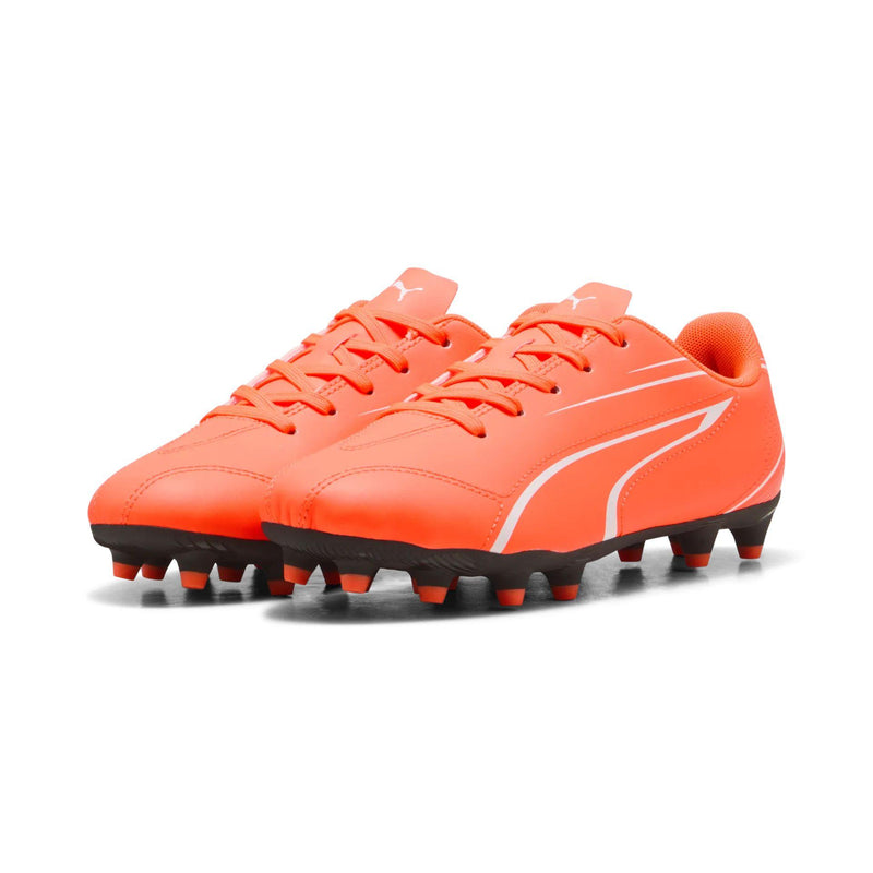 Puma Vitoria FG/AG Junior Football Boots 4 Red/Black 4 Red/Black