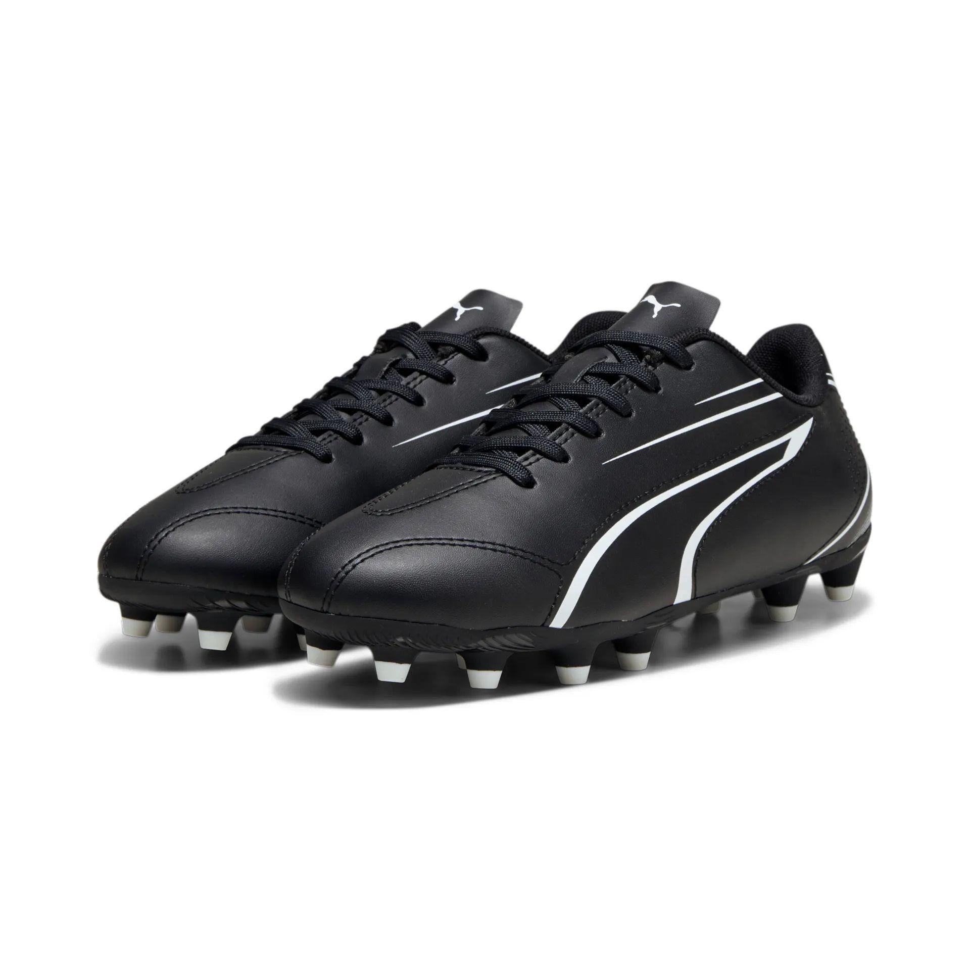 Puma Vitoria FG/AG Junior Football Boots 4 Black/White 4 Black/White