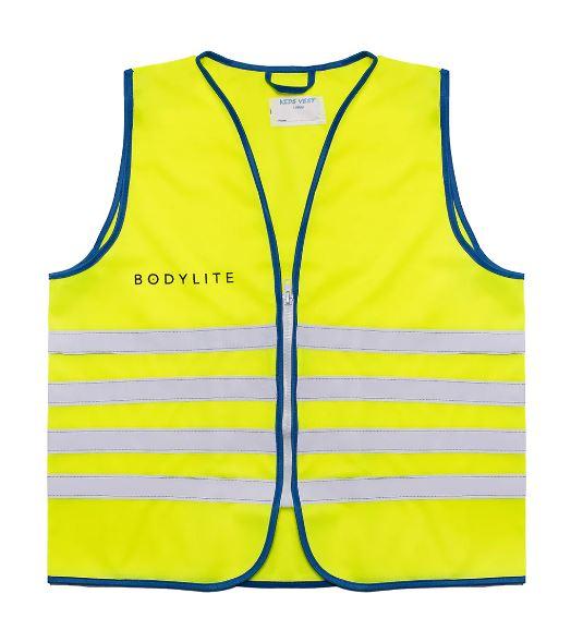 Bodylite Kids Reflective Vest (Neon Yellow, Large)