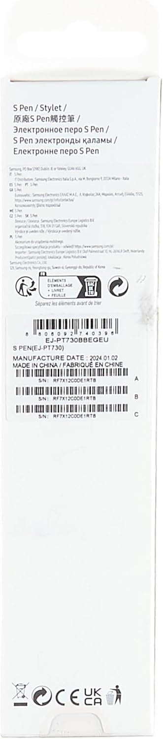 Samsung Galaxy Tab S7 FE Black S Pen EJ-PT730