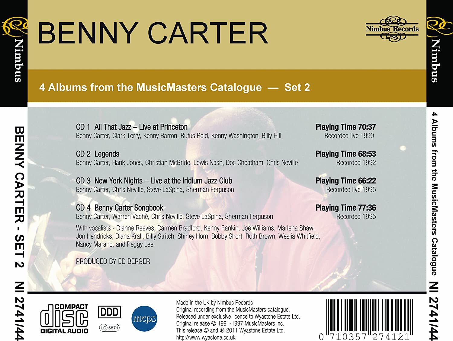 All That Jazz/Legends/New York Nights/Songbook