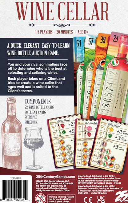 25th Century Games - Wine Cellar, for Ages 10 and Up, 2 to 8 Players
