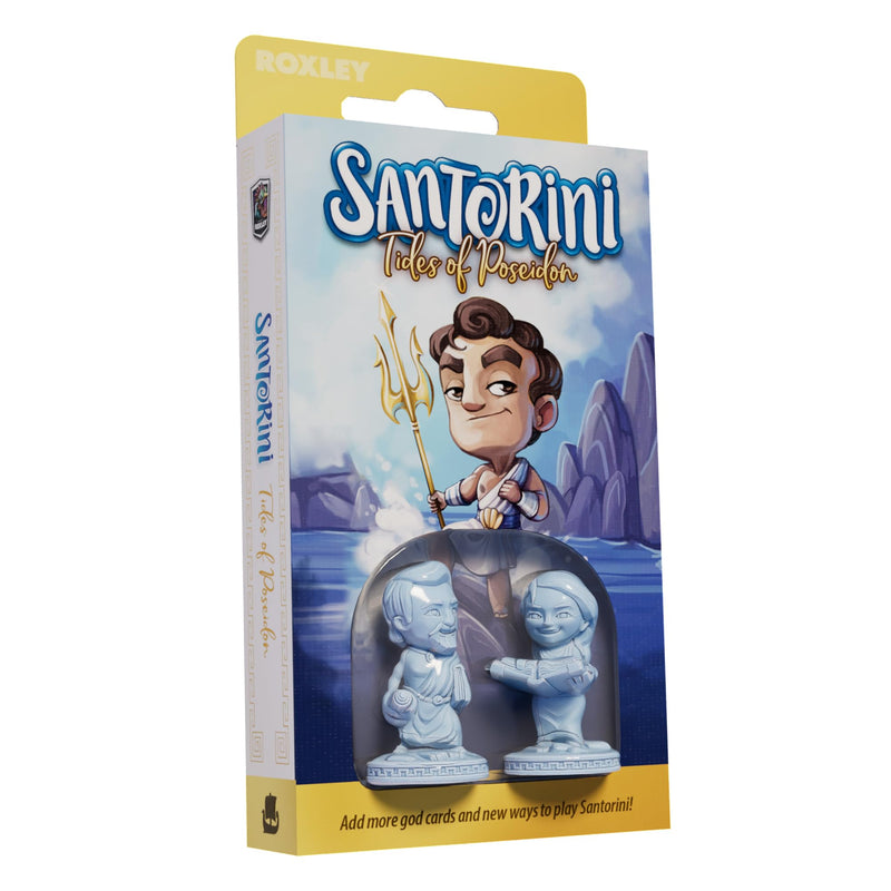 Santorini: Tides of Poseidon - an Expansion Pack with New Gods Inspired by The Odyssey | Ages 8+ | Plays in 20 Minutes