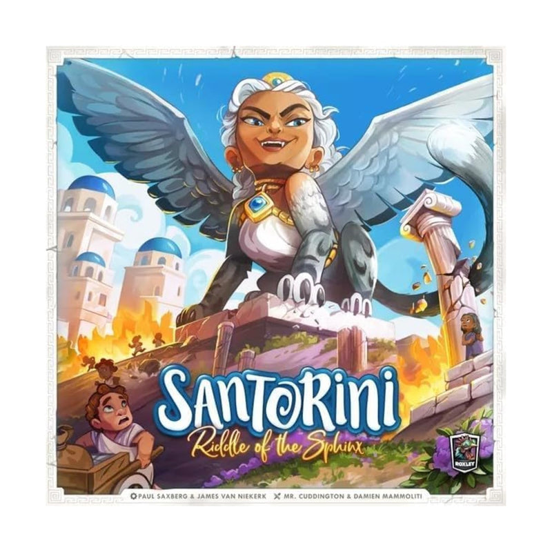 Santorini: Riddle of The Sphinx - A Cooperative, Book-Based Expansion to The Abstract Masterpiece Santorini | Ages 8+ | Plays in 20 Minutes