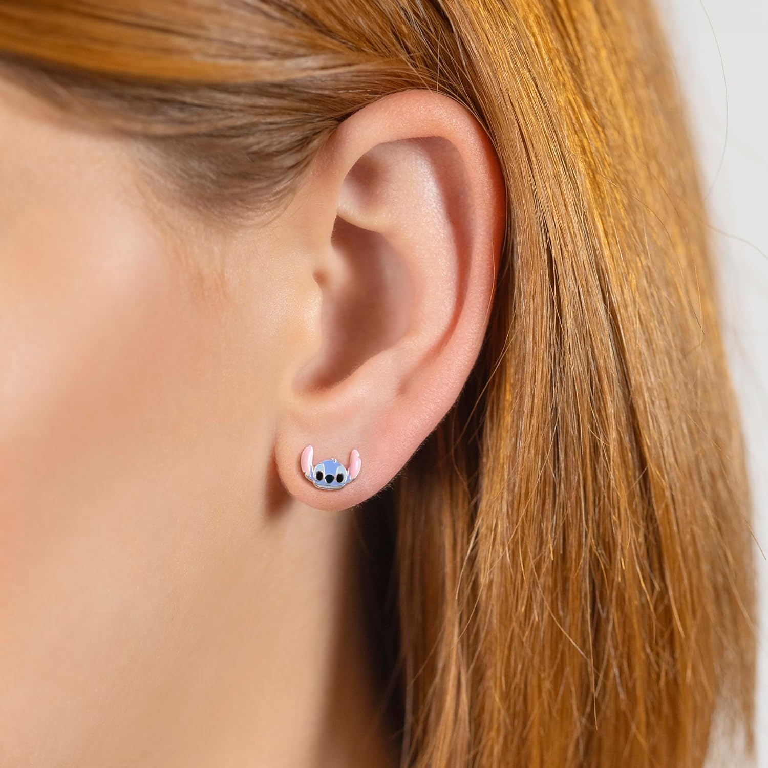 Sterling Silver 925 STITCH ENAMEL STUD EARRINGS