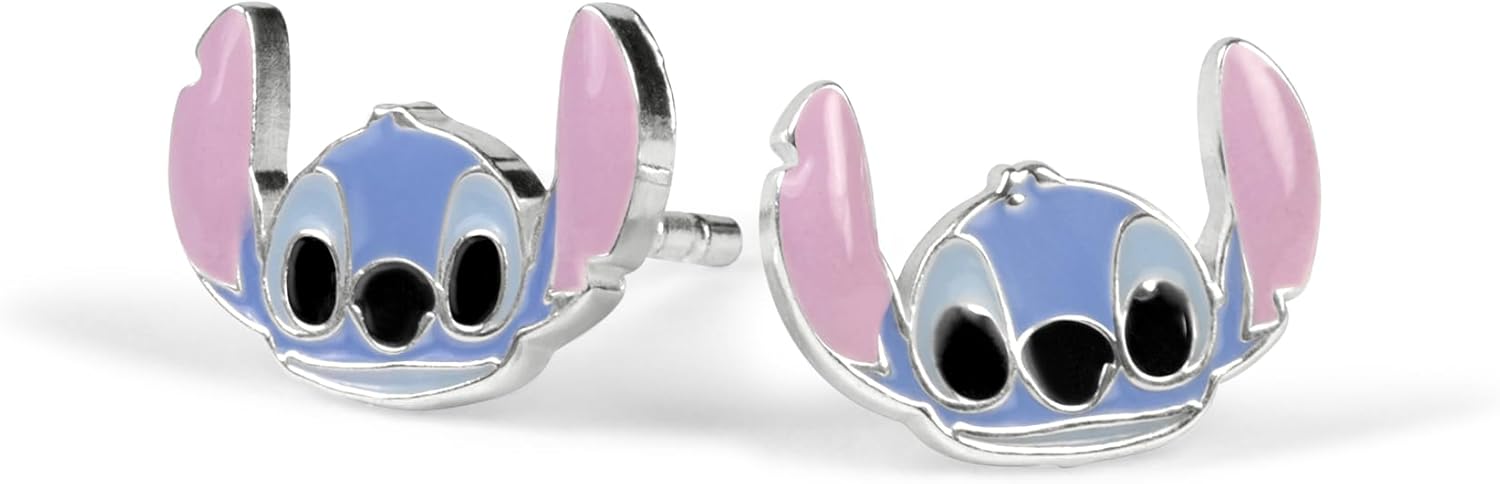 Sterling Silver 925 STITCH ENAMEL STUD EARRINGS