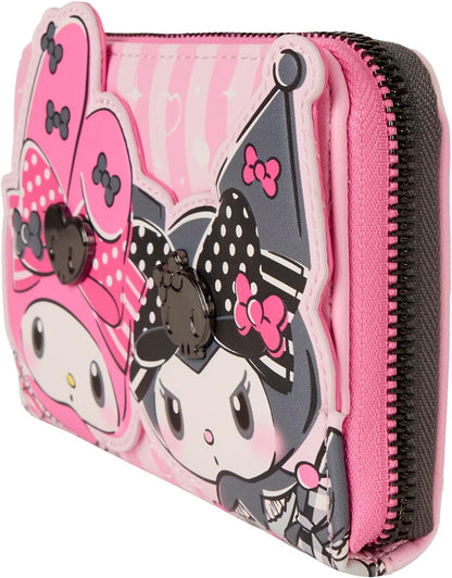 Loungefly Sanrio My Melody and Kuromi Zip Around Wallet