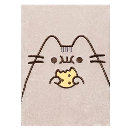 Pusheen Verspieltes Plüsch-Notizbuch, A5, 22,5 x 16,5 x 2,3 cm, Grau/Weiß