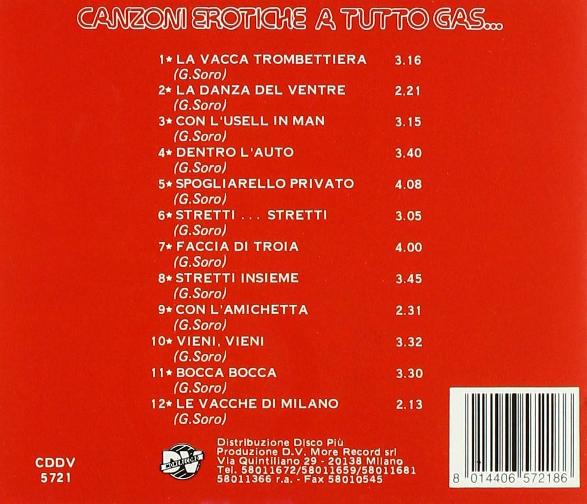 Canzoni Erotiche a Tutto Gas / Various