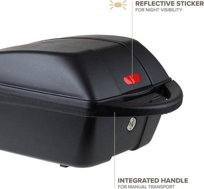Polisport 8870100002 - Rear Bicycle Top Box 11L. fits MIK & MIK-HD Racks with SnapLock Mount, Black