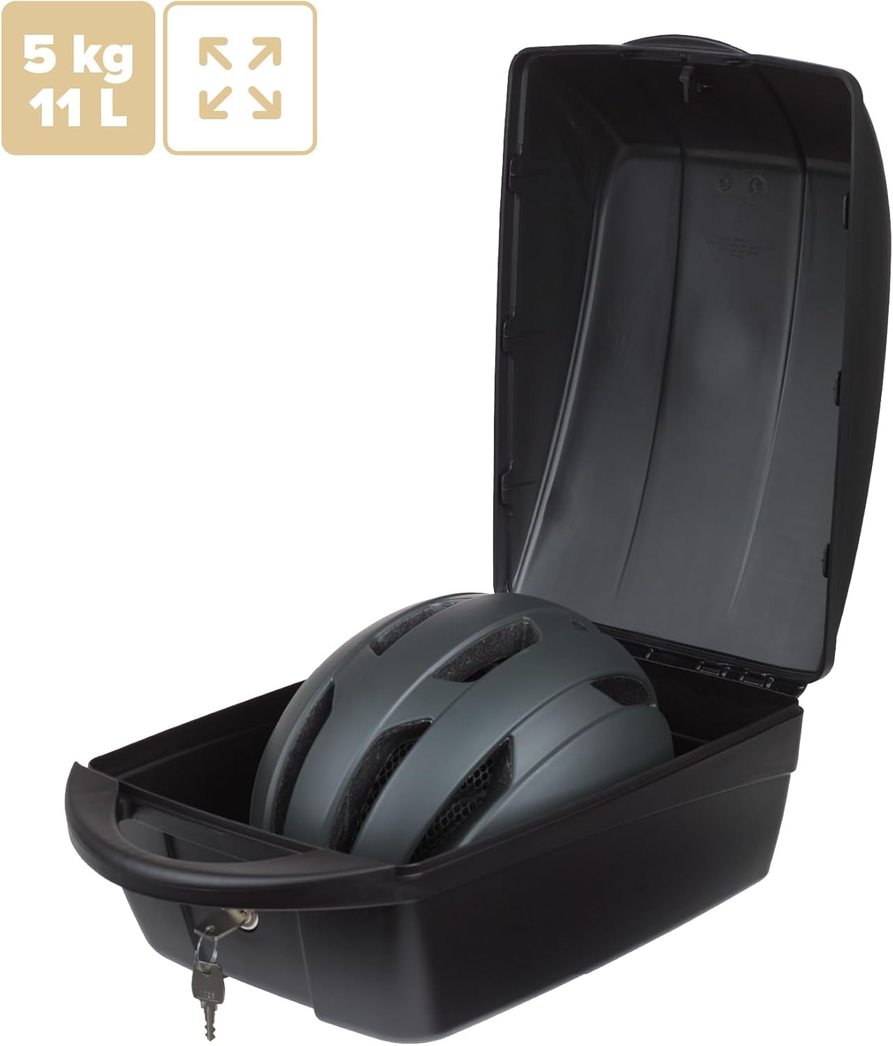Polisport 8870100002 - Rear Bicycle Top Box 11L. fits MIK & MIK-HD Racks with SnapLock Mount, Black