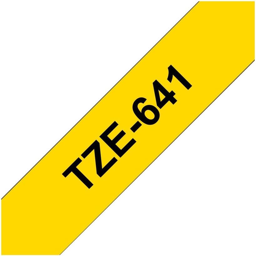BROTHER Default Category Labelling Tape Cassette, Black on Yellow