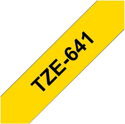 BROTHER Default Category Labelling Tape Cassette, Black on Yellow