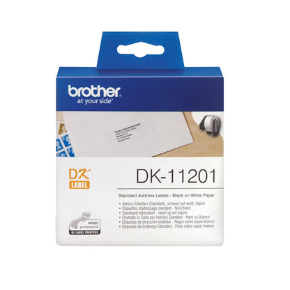 Go DK-11201 Brother Adress-Etiketten, 29x90mm schwarz auf weiß