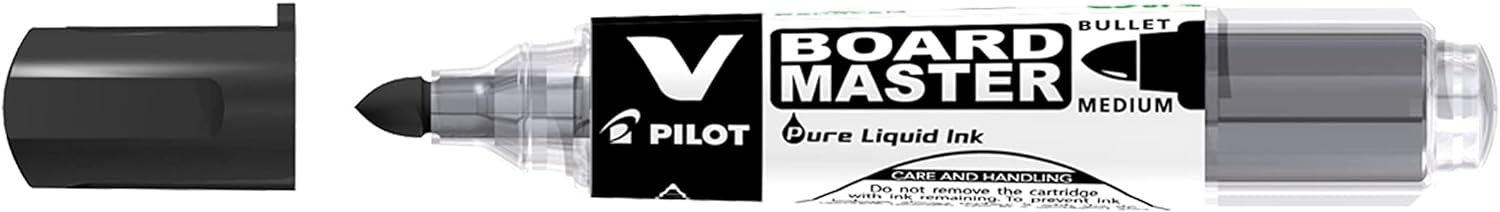 Pilot - V-Board Master- Rotulador de pizarra - Marcador - Negro - Begreen - Punta Conica Media - (Caja 10 unidades)