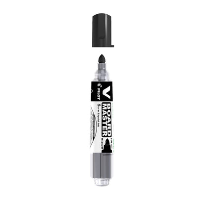 Pilot - V-Board Master- Rotulador de pizarra - Marcador - Negro - Begreen - Punta Conica Media - (Caja 10 unidades)