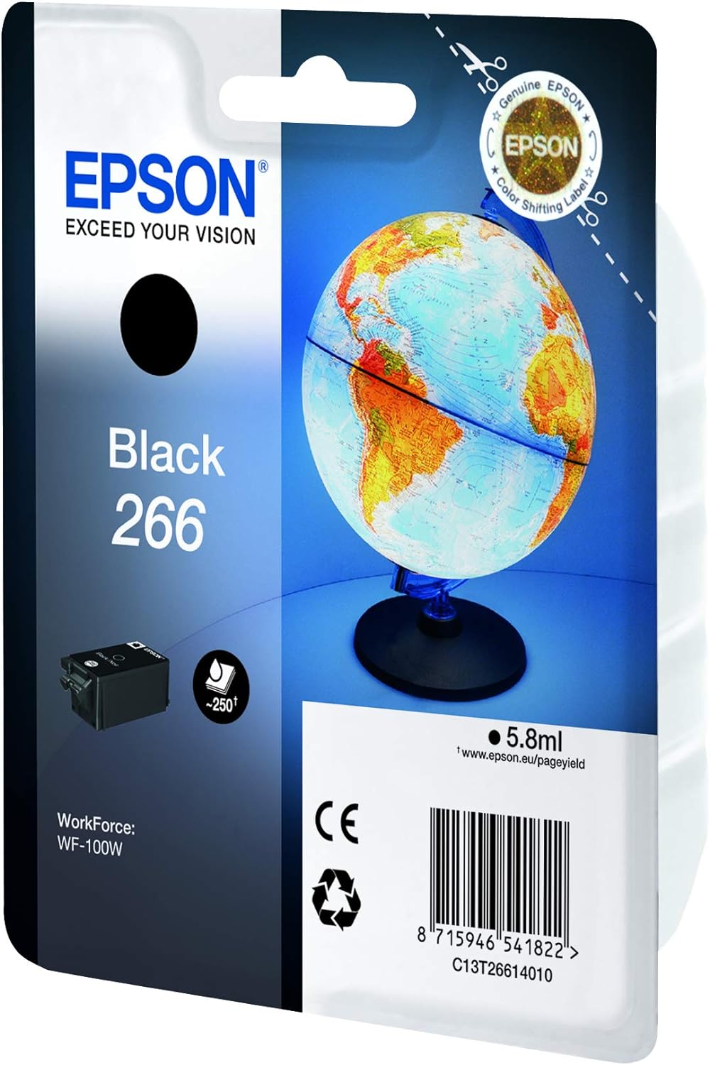 Epson 266 Globe Genuine Black Ink