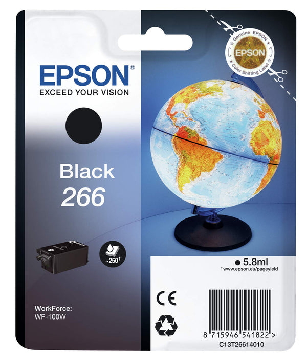 Epson 266 Globe Genuine Black Ink