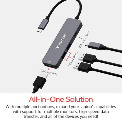 Verbatim USB-C Essentials Multi- Port Hub 4 Port 32155