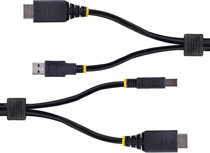 StarTech.com 6ft (1.8m) HDMI and USB 5Gbps KVM Cable, 4K 60Hz, HDMI 2.0 and USB Combo Cable for KVM Switch